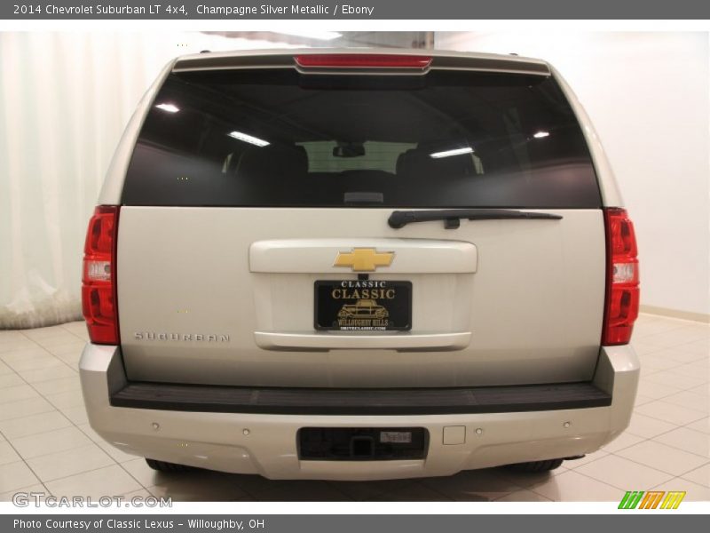 Champagne Silver Metallic / Ebony 2014 Chevrolet Suburban LT 4x4