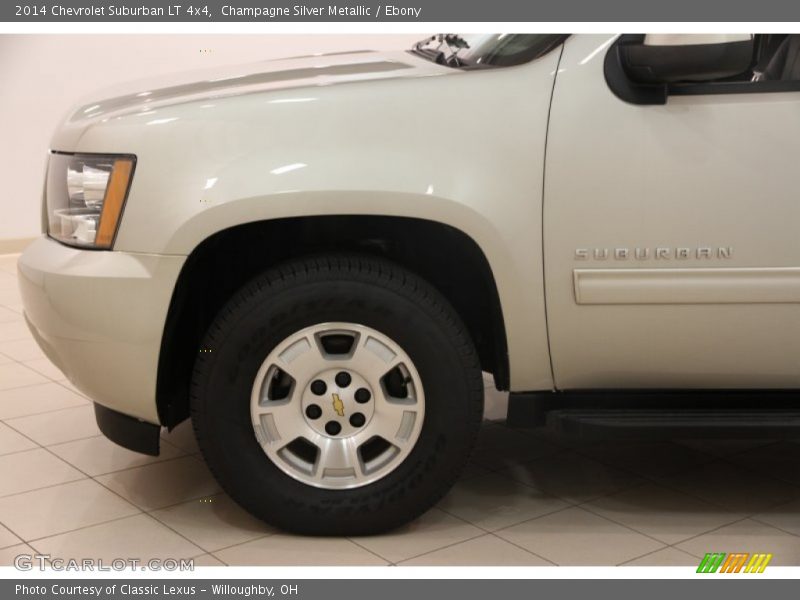 Champagne Silver Metallic / Ebony 2014 Chevrolet Suburban LT 4x4