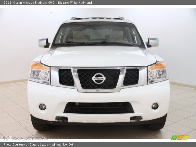 Blizzard White / Almond 2011 Nissan Armada Platinum 4WD