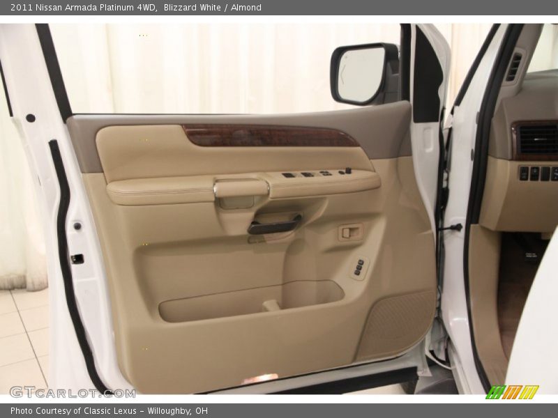 Blizzard White / Almond 2011 Nissan Armada Platinum 4WD