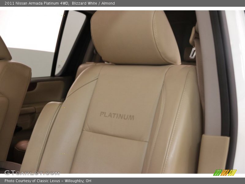 Blizzard White / Almond 2011 Nissan Armada Platinum 4WD