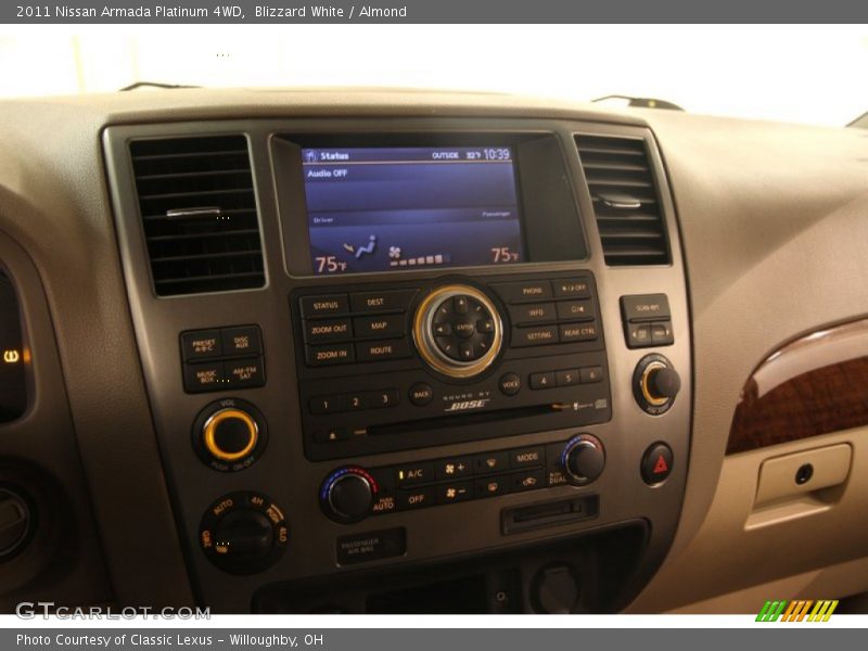Blizzard White / Almond 2011 Nissan Armada Platinum 4WD