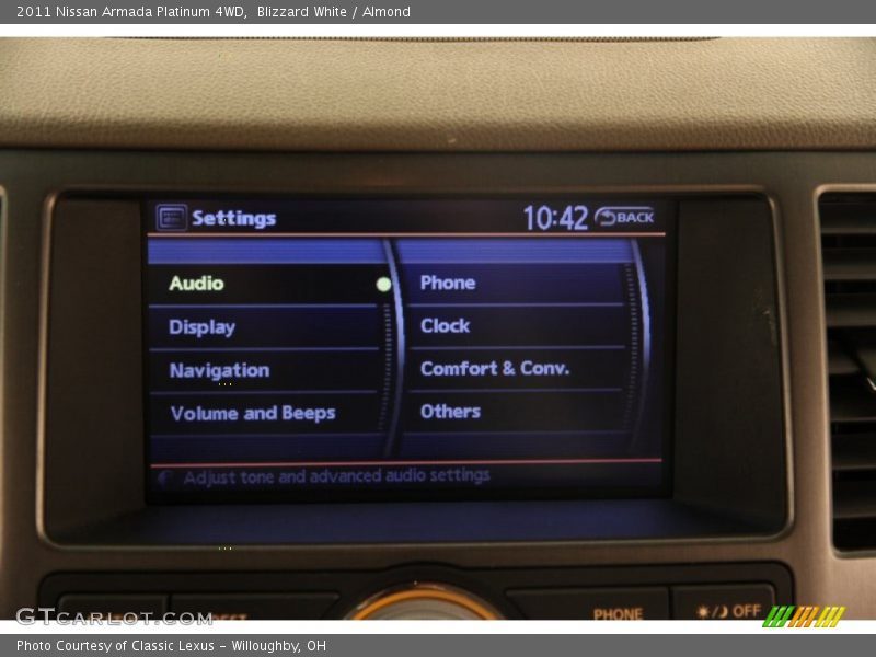 Blizzard White / Almond 2011 Nissan Armada Platinum 4WD