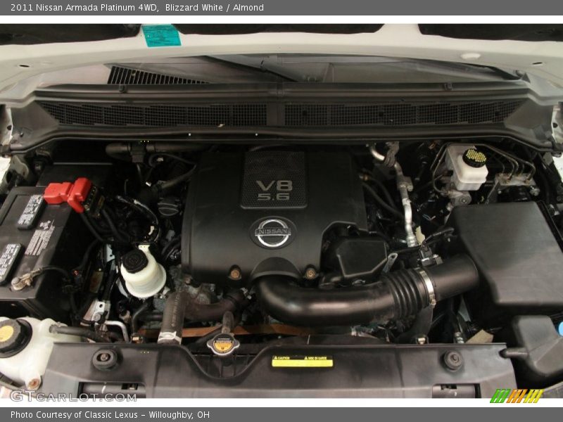Blizzard White / Almond 2011 Nissan Armada Platinum 4WD