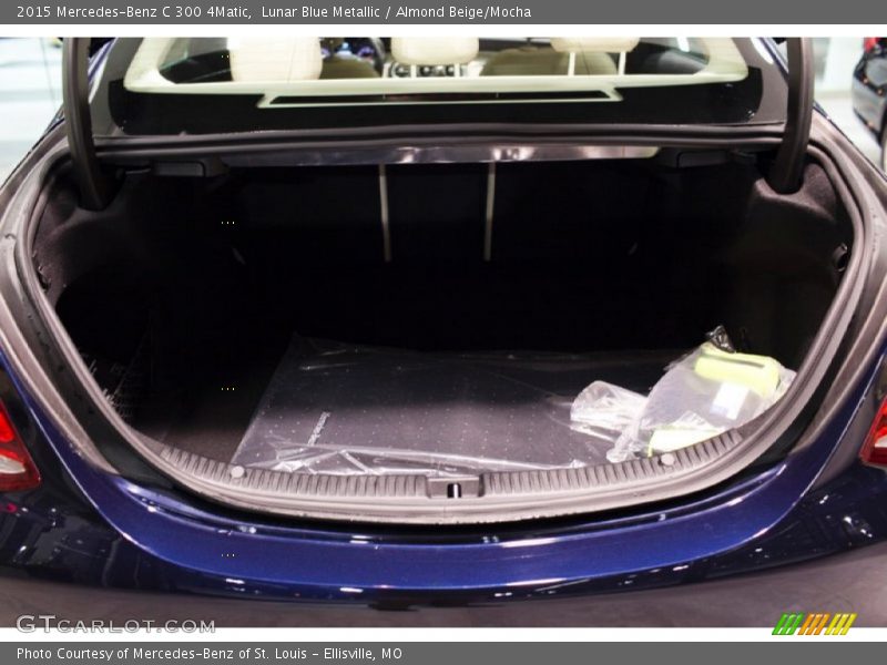 Lunar Blue Metallic / Almond Beige/Mocha 2015 Mercedes-Benz C 300 4Matic
