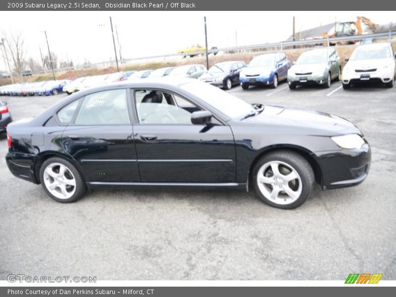 Obsidian Black Pearl / Off Black 2009 Subaru Legacy 2.5i Sedan