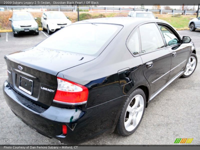 Obsidian Black Pearl / Off Black 2009 Subaru Legacy 2.5i Sedan
