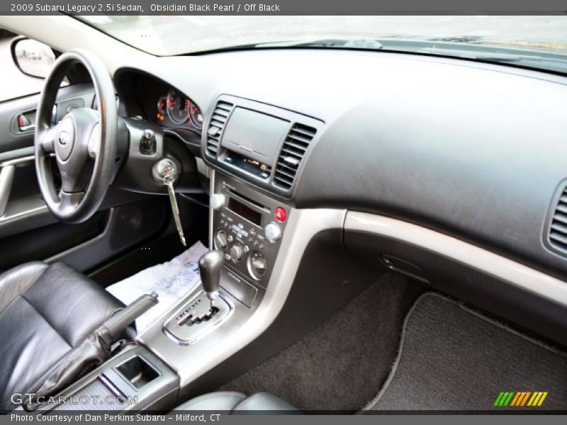 Obsidian Black Pearl / Off Black 2009 Subaru Legacy 2.5i Sedan