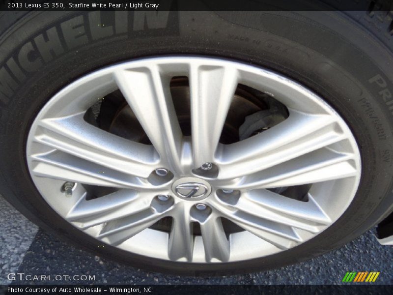 Starfire White Pearl / Light Gray 2013 Lexus ES 350