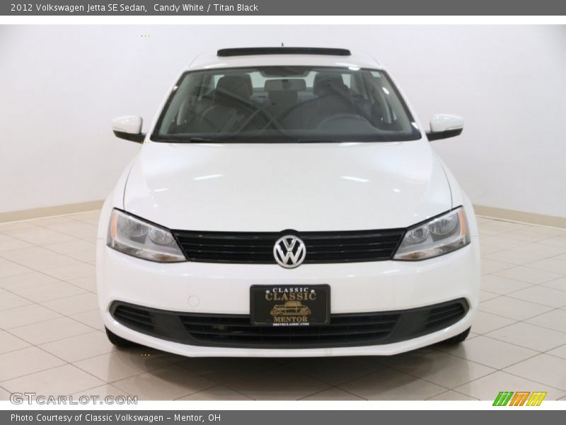 Candy White / Titan Black 2012 Volkswagen Jetta SE Sedan