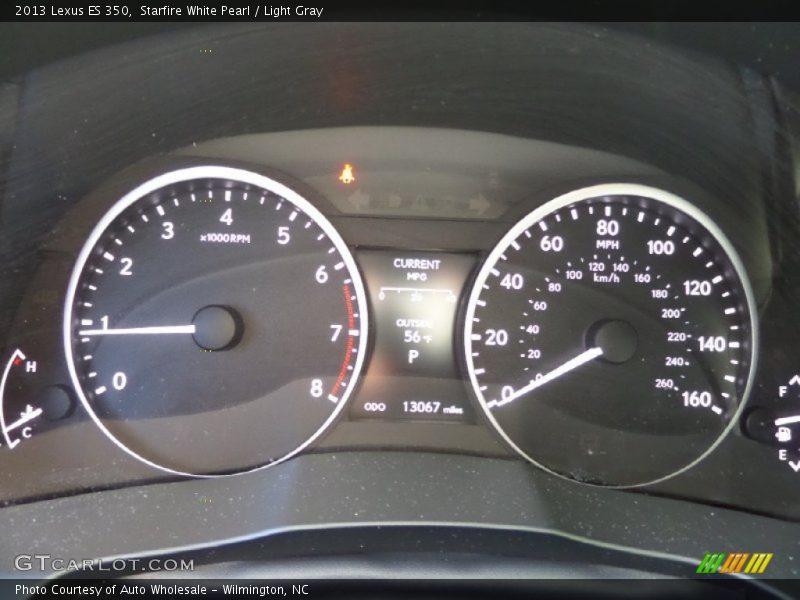 Starfire White Pearl / Light Gray 2013 Lexus ES 350