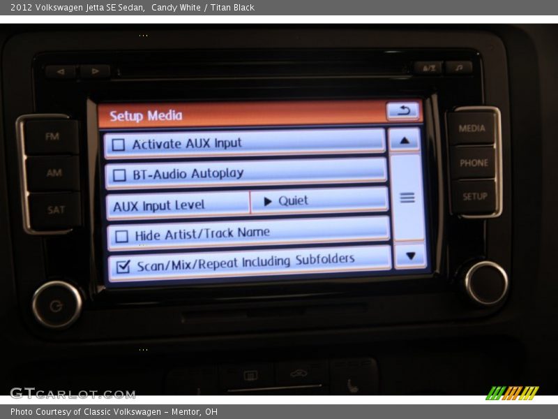 Candy White / Titan Black 2012 Volkswagen Jetta SE Sedan