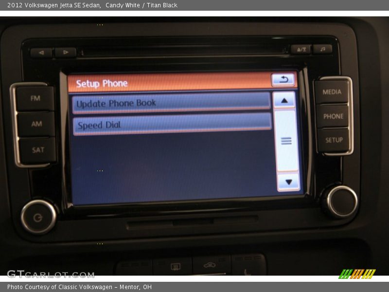 Candy White / Titan Black 2012 Volkswagen Jetta SE Sedan