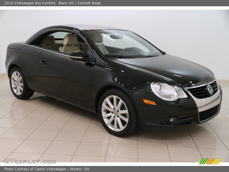 Black Uni / Cornsilk Beige 2010 Volkswagen Eos Komfort