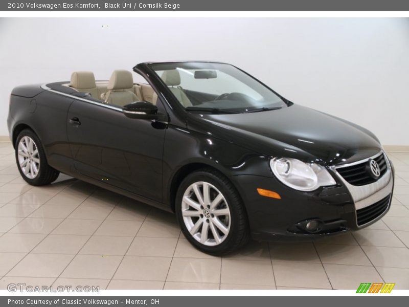 Black Uni / Cornsilk Beige 2010 Volkswagen Eos Komfort