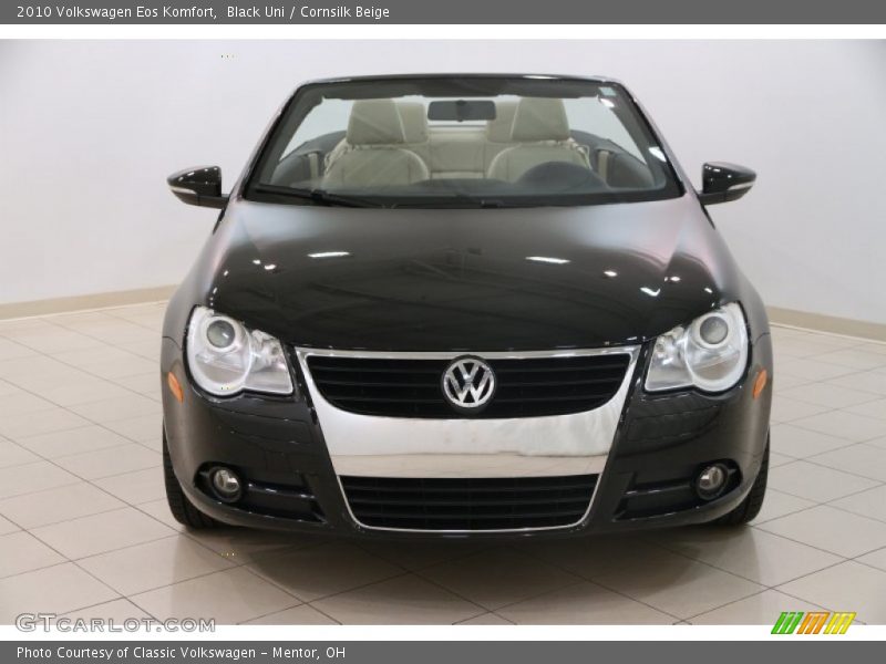 Black Uni / Cornsilk Beige 2010 Volkswagen Eos Komfort