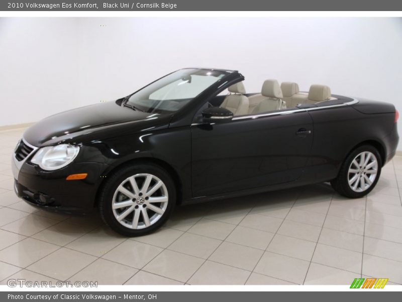 Black Uni / Cornsilk Beige 2010 Volkswagen Eos Komfort