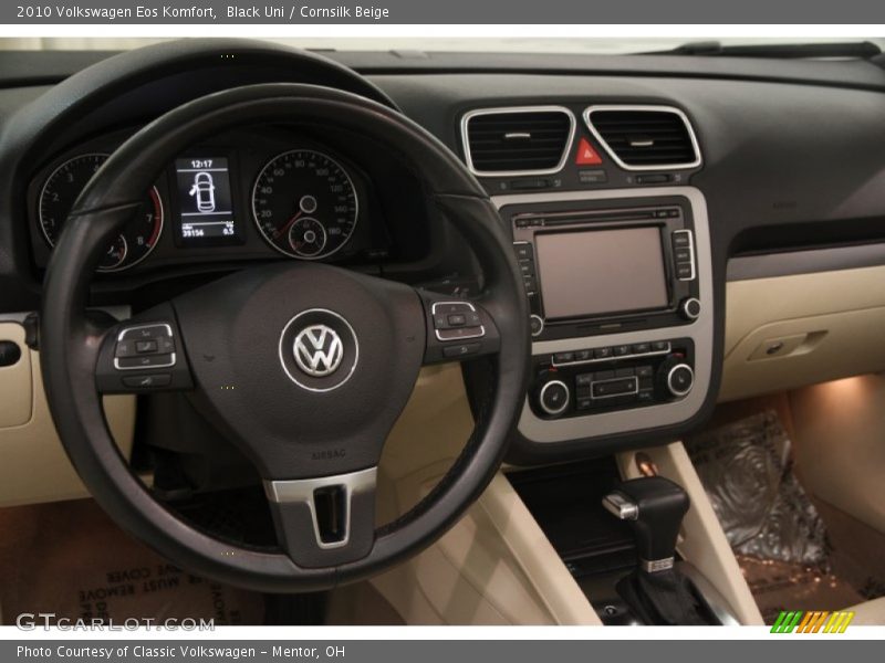 Black Uni / Cornsilk Beige 2010 Volkswagen Eos Komfort