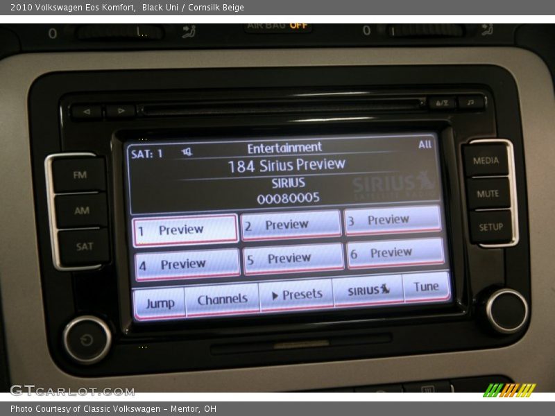 Black Uni / Cornsilk Beige 2010 Volkswagen Eos Komfort