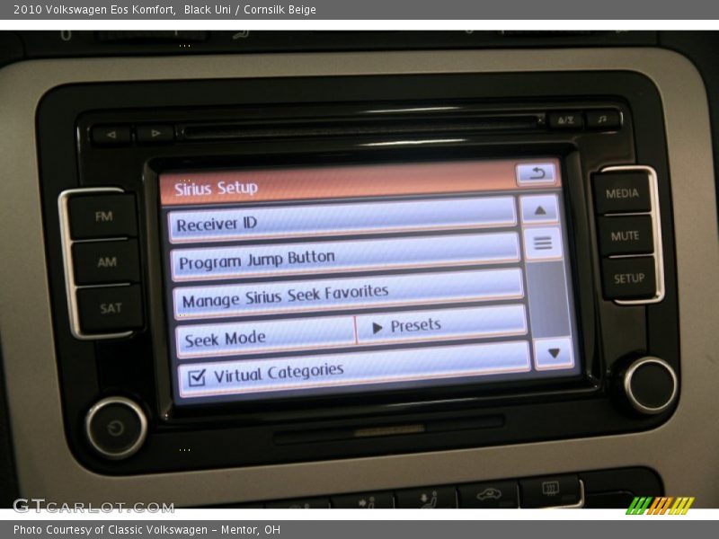 Black Uni / Cornsilk Beige 2010 Volkswagen Eos Komfort