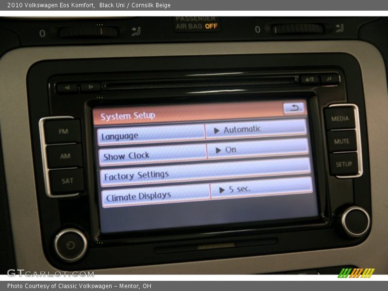 Black Uni / Cornsilk Beige 2010 Volkswagen Eos Komfort