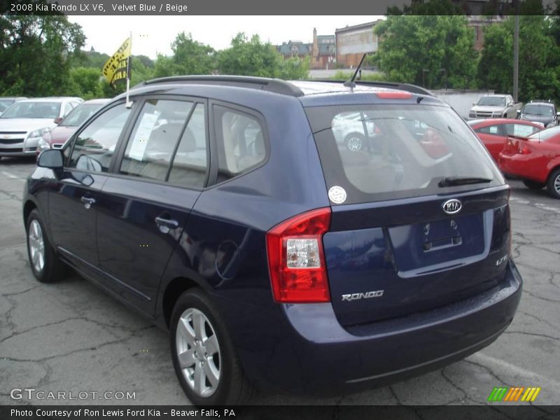 Velvet Blue / Beige 2008 Kia Rondo LX V6