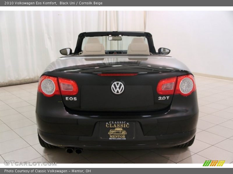 Black Uni / Cornsilk Beige 2010 Volkswagen Eos Komfort