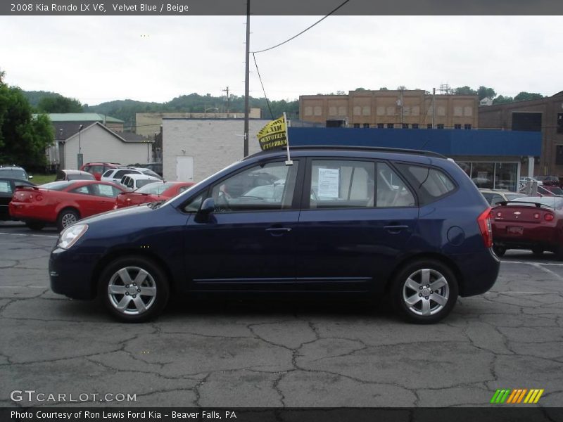 Velvet Blue / Beige 2008 Kia Rondo LX V6