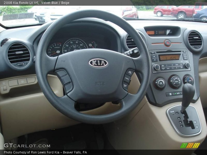 Velvet Blue / Beige 2008 Kia Rondo LX V6