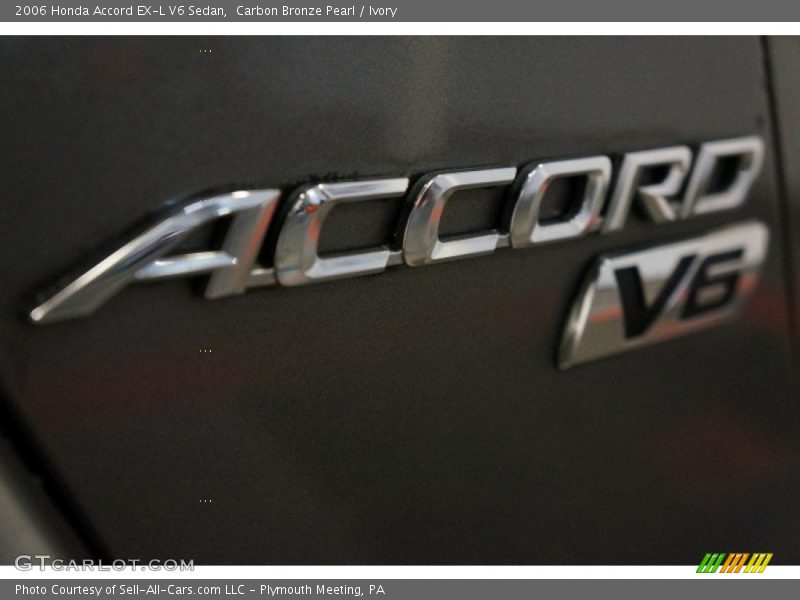 Carbon Bronze Pearl / Ivory 2006 Honda Accord EX-L V6 Sedan