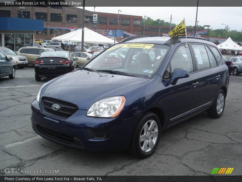 Velvet Blue / Beige 2008 Kia Rondo LX V6