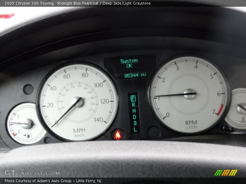 Midnight Blue Pearlcoat / Deep Jade/Light Graystone 2005 Chrysler 300 Touring