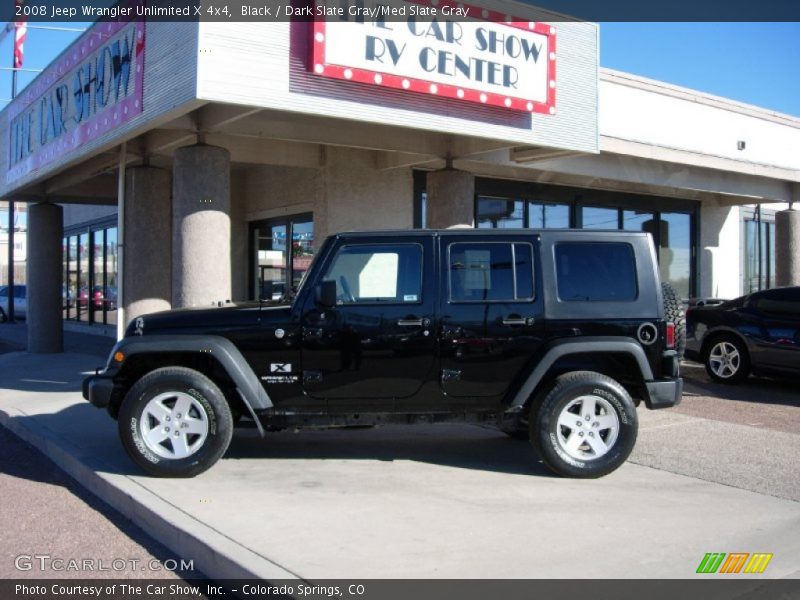 Black / Dark Slate Gray/Med Slate Gray 2008 Jeep Wrangler Unlimited X 4x4