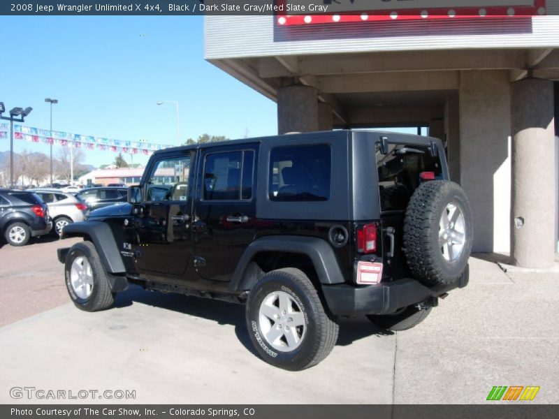 Black / Dark Slate Gray/Med Slate Gray 2008 Jeep Wrangler Unlimited X 4x4