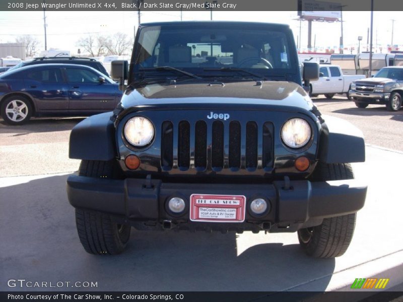 Black / Dark Slate Gray/Med Slate Gray 2008 Jeep Wrangler Unlimited X 4x4