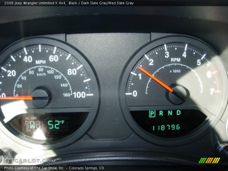 Black / Dark Slate Gray/Med Slate Gray 2008 Jeep Wrangler Unlimited X 4x4