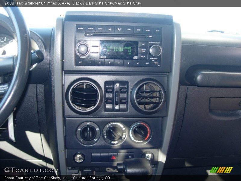 Black / Dark Slate Gray/Med Slate Gray 2008 Jeep Wrangler Unlimited X 4x4