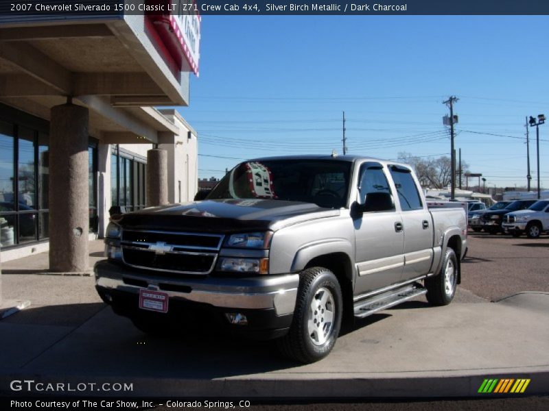 Silver Birch Metallic / Dark Charcoal 2007 Chevrolet Silverado 1500 Classic LT  Z71 Crew Cab 4x4