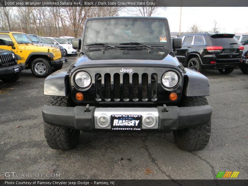 Black / Dark Slate Gray/Med Slate Gray 2008 Jeep Wrangler Unlimited Sahara 4x4