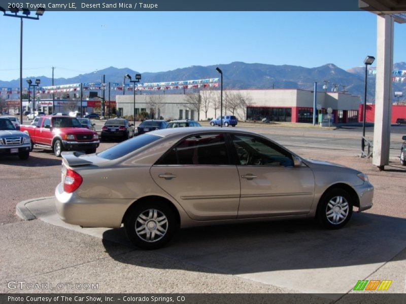 Desert Sand Mica / Taupe 2003 Toyota Camry LE