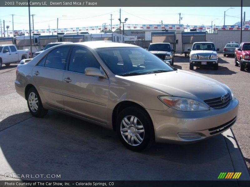 Desert Sand Mica / Taupe 2003 Toyota Camry LE