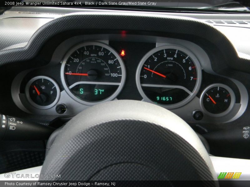 Black / Dark Slate Gray/Med Slate Gray 2008 Jeep Wrangler Unlimited Sahara 4x4