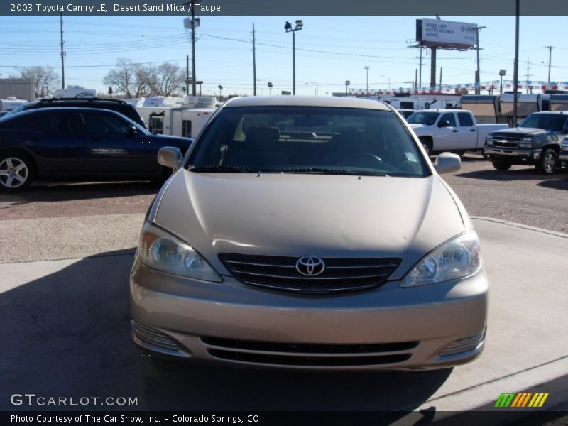 Desert Sand Mica / Taupe 2003 Toyota Camry LE