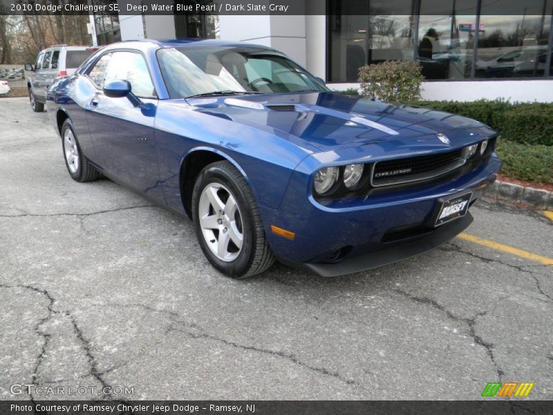Deep Water Blue Pearl / Dark Slate Gray 2010 Dodge Challenger SE