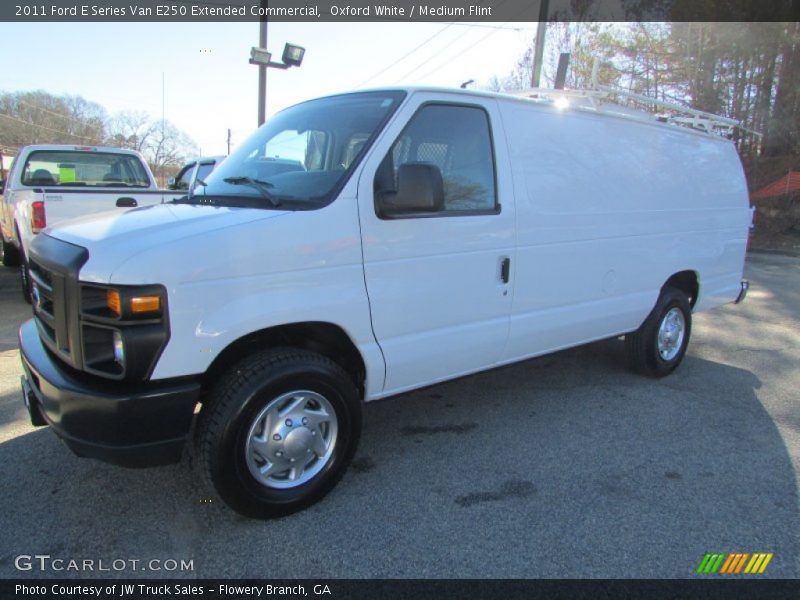 Oxford White / Medium Flint 2011 Ford E Series Van E250 Extended Commercial