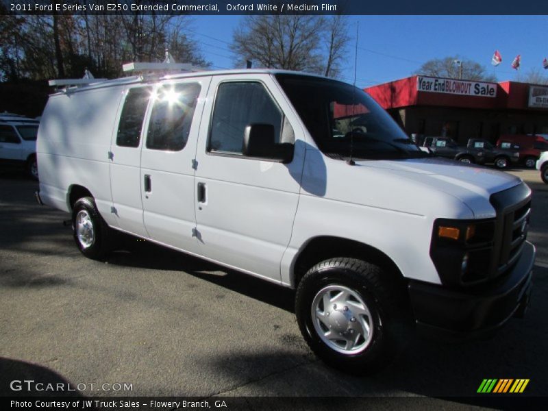 Oxford White / Medium Flint 2011 Ford E Series Van E250 Extended Commercial