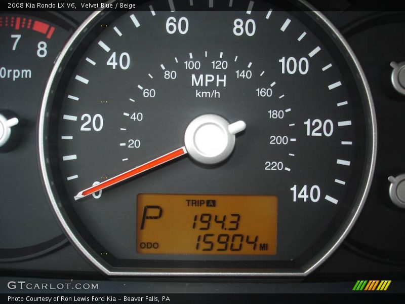 Velvet Blue / Beige 2008 Kia Rondo LX V6