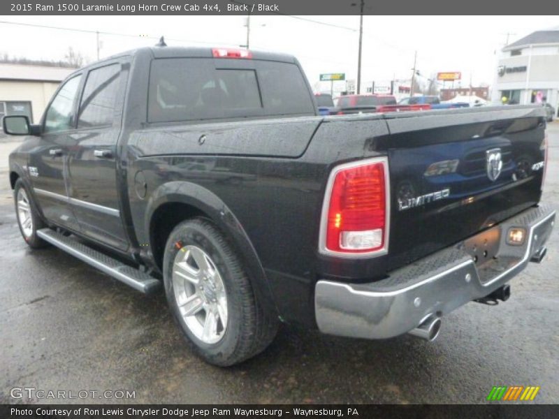 Black / Black 2015 Ram 1500 Laramie Long Horn Crew Cab 4x4