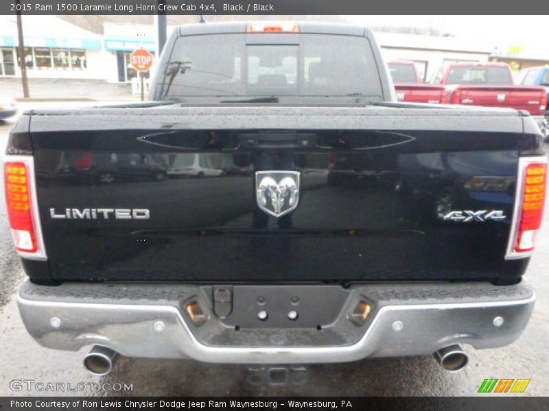 Black / Black 2015 Ram 1500 Laramie Long Horn Crew Cab 4x4