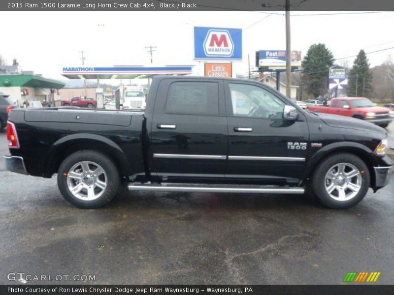 Black / Black 2015 Ram 1500 Laramie Long Horn Crew Cab 4x4